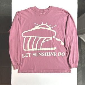 CPFM cactus plant flea market lavender long sleeve graphic heavyweight T-shirt